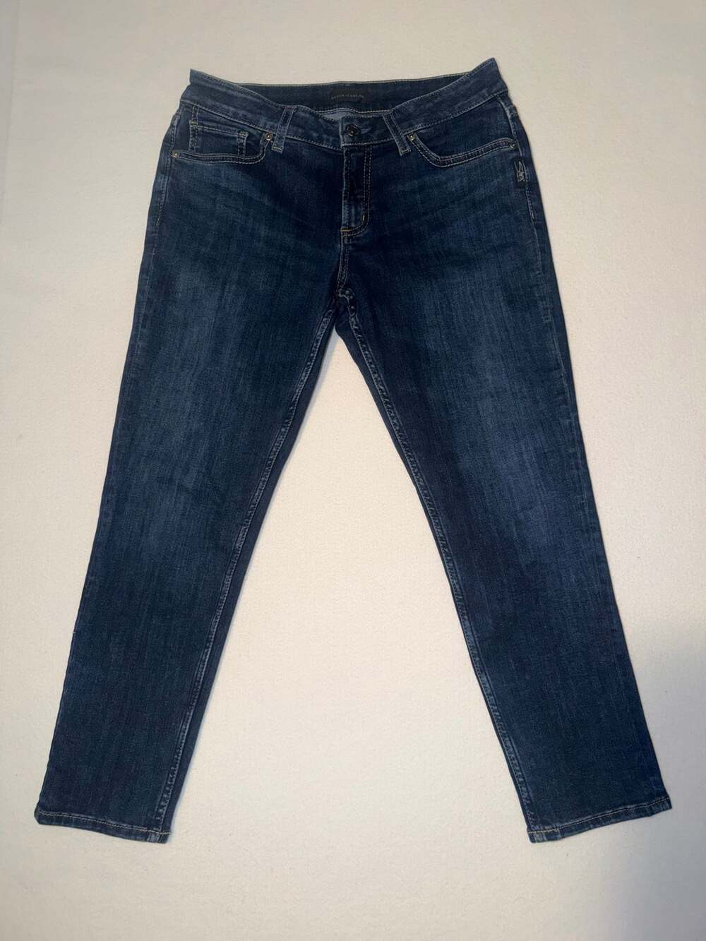 Silver jean CO women’s suki skinny crop blue jeans